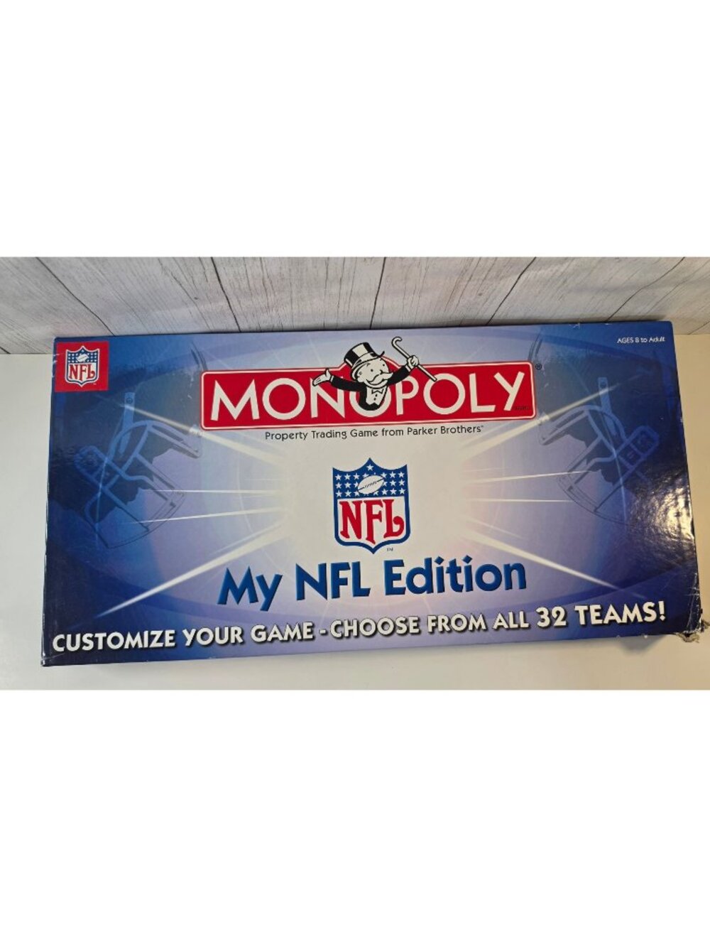MONOPOLY MY NFL EDITION BOARD GAME FOOTBALL CUSTOMIZABLE ALL 32 TEAMS USAOPOLY C